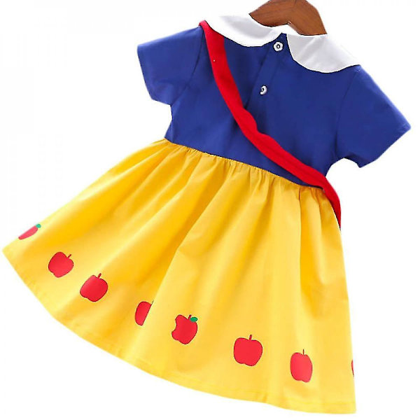 Lumikki Lasten Tyttöjen Prinsessa A-linjainen Mekko Naamiaisasu 2-3 Years