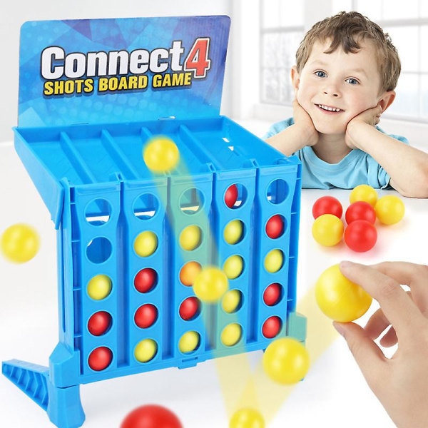 Shots Brädspel Connect Four Balls Pusselleksaker Förälder-barn Tnteraktion Tänkande Träningsspel För