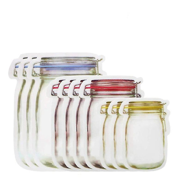 Genanvendelig Mason Krukke Lynlåspose 20Pcs