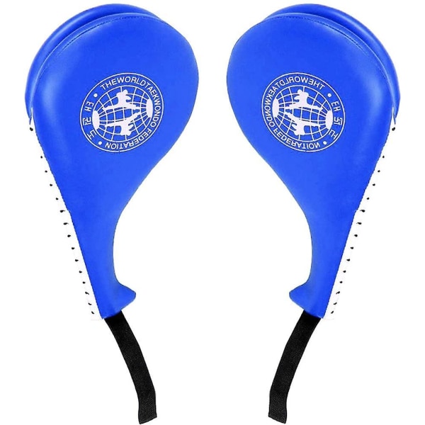 1 Par Slitstarka Taekwondo Sparkskydd blue