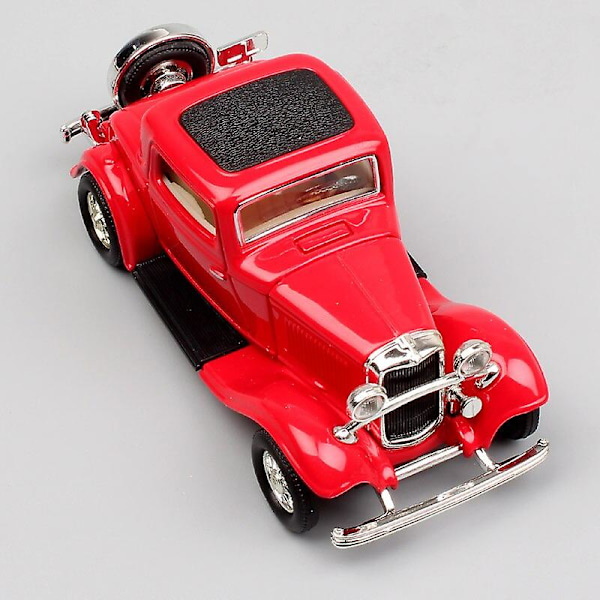 1:43 Skala Liten Ford Model B 18 Klassisk Tre Fönster Deluxe Coupe Metall Diecast Modell Bil Present Leksak 1932 För Barn Pojke