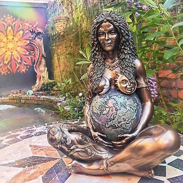 Millennial Gaia Staty, Natur Moder Jord Gravid Gaia Gudinna