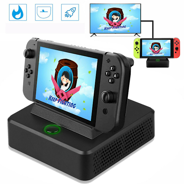 TV-kytkin HDMI-muunnin Lataustelakka Jäähdytysteline Nintendo Switchille