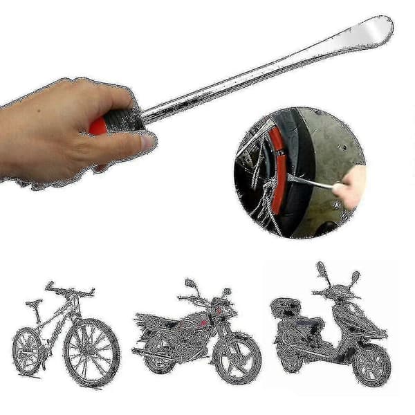 [LCS] Däckspakverktyg Motorcykel Cykel Däckspak Fälgskydd Bilskopa Däckset (3 Bräckjärn + 2 Skyddsöverdrag)