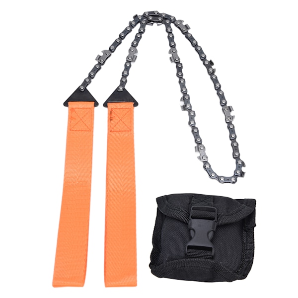 24 tums fickkedjesåg för överlevnad, Zipsåg, handsåg, kedjeverktyg för träskärning, orange