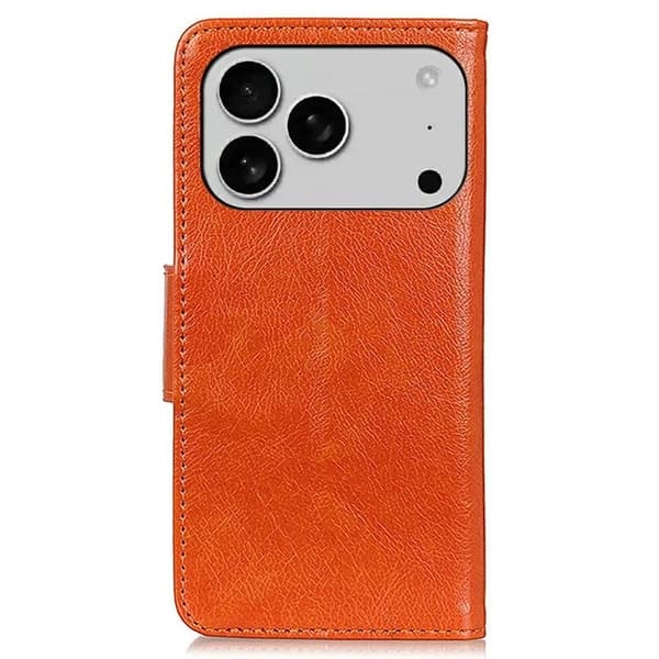 [LCS]iPhone 17 Pro Lompakkokotelo Aitoa nahkaa - Oranssi Orange 50