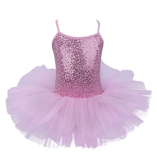 iEFiEL Barnklänning för Flickor Balettklänning Baby Barn Cosplay Tutu Blomsterklänning Tyll Danskläder Ballerina Fé Kostymer L (5-6 År) Pink L (5-6 Years)