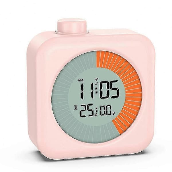 Digital Visuel Timer 60-Minutters Nedtælling 3-i-1 Ur & Stopur til Køkkenmadlavning, Studie & Undervisning Pink