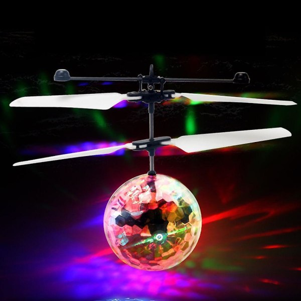 Julklapp Sensor Helikopter Flygande Boll LED Ljus Barn Flygbollar Elektronisk Infraröd Helikopter without Remote control