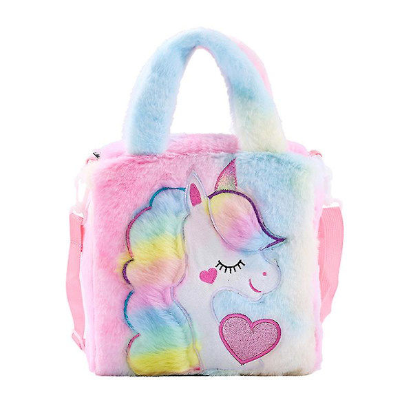 Tyttöjen Sling Bag Pehmoinen Olkalaukku Säädettävällä Hihnalla Päiväreppuun Vaellukselle Matkalle Multicolour