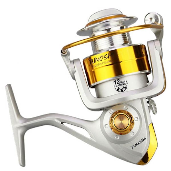 Fiskerulle 12bb 5.5:1 Metallspole Karp Bas Fiskeutrustning Spinnrulle Fiskhjul Tillbehör 2000