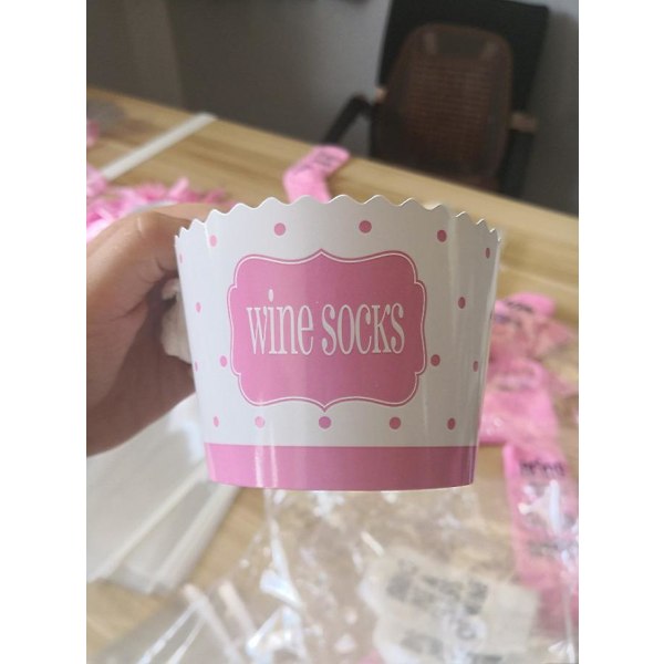 Mjuka Sköna Om Du Kan Läsa Detta Ge Mig - Mysiga Varma Strumpor Med Cupcake-Present Pink 6