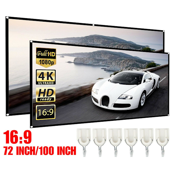 [LCS] Manuell projeksjonsskjerm 72 inch