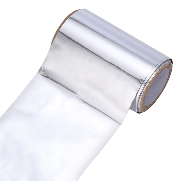 Aluminiumfolie för hår 9,1*4,3cm, glänsande silverfärgad frisör