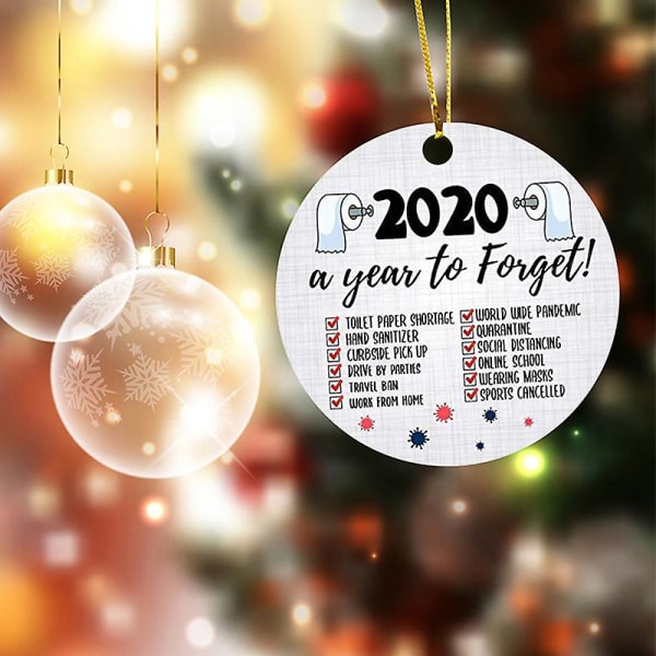 2020 Året Att Glömma Julgransprydnad Juldekoration Julhänge