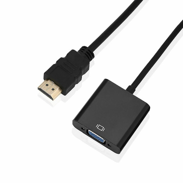 1080p HDMI Hane Till VGA Hona Videokabel Sladd Konverter Adapter För PC-Skärm