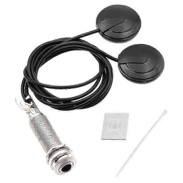 Piezoelektrisk elgitarpickup, 30 mm diameter, eliminerer ekstern interferensstøy