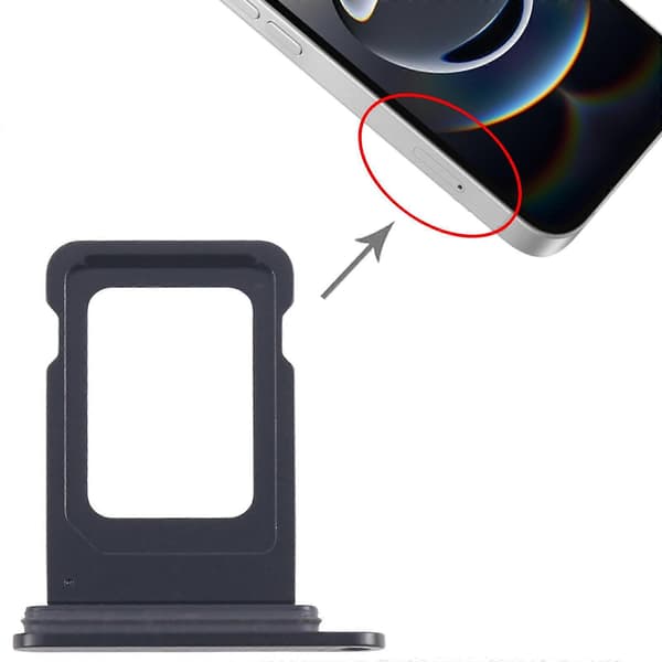 [LCS]Kompatibel med iPhone 16e SIM-kortskuff Black