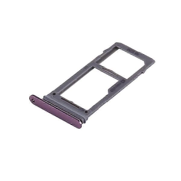 Erstatnings SIM- og Micro SD-kortbakke til Samsung Galaxy S9 Plus/S9 - Holdbart opbevaringstilbehør Purple