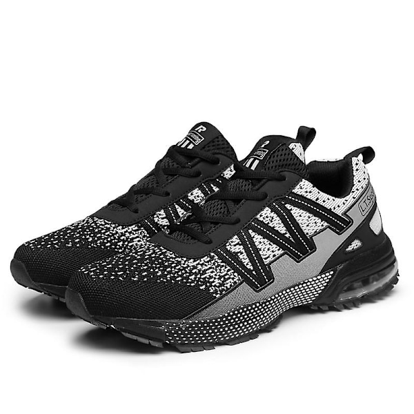 Herre Sport Løpesko Pustende Slitesterke Joggesko 8901 Svart 42 Black