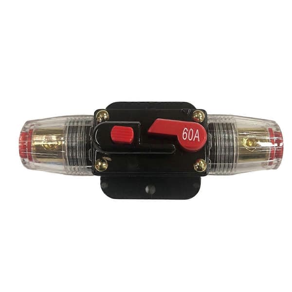 Bilbeskyttelse effektbryter tilbakestillingssikring 60A in-line sikringsholder