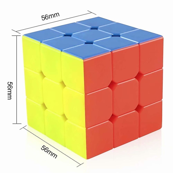 Cyclone Boys 3x3 Speed Cube Stickerless Magic Cube 3x3x3 Puslespill Leker