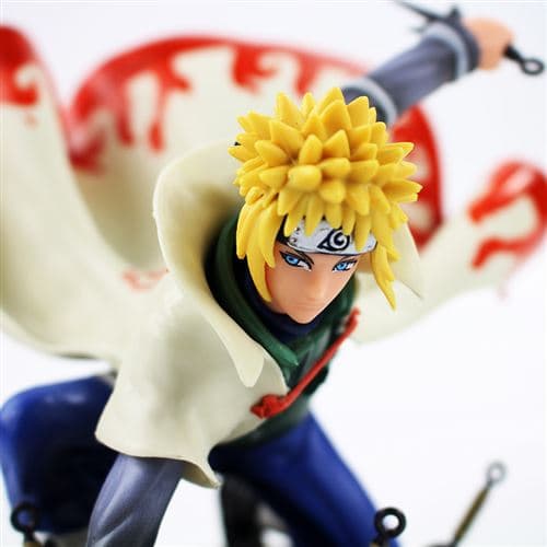 Liten staty vacker Naruto Namikaze Minato 14 cm med