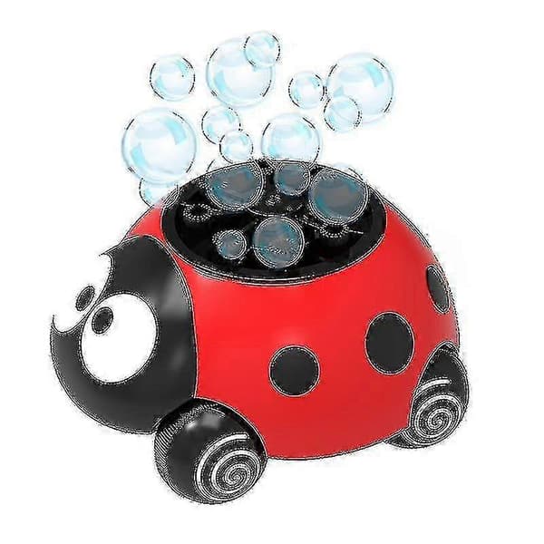 Ladybug Bubble Machine (röd) 3000+ Bubblor Per Minut Banmo