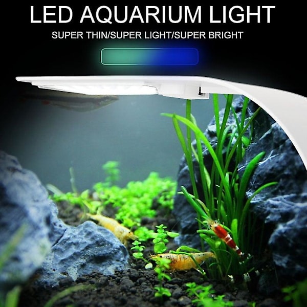 Vandtæt clip-on LED akvarieplante vækstlys 5w/10w/15w til akvarium X7b white light