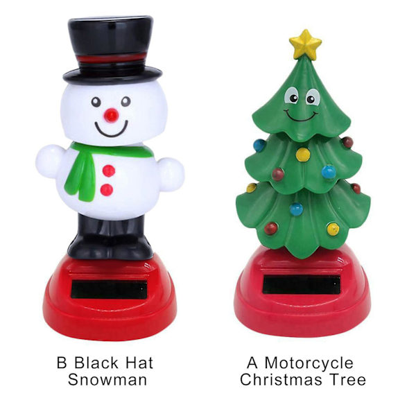 Soldriven Dansande Prydnad Julgran Snögubbe Jultomte Älg Gungande Animerad Dansare Leksak C