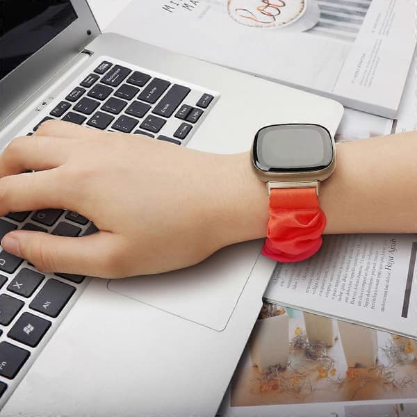 [LCS] Klokkereimer Klokkebånd til Fitbit Versa 2 Multicolor Style C