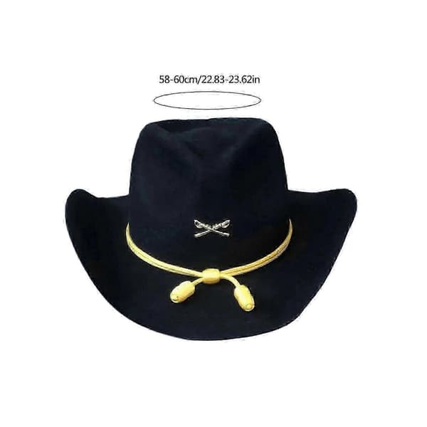 Homburg flosshatt i ull med bred brem, utkledningshatt for voksne BE