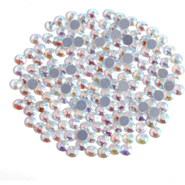 600 st Hotfix Crystal AB Strass för Hantverk, SS30 (6.3-6.5mm) Crystal AB SS30 Crystal AB