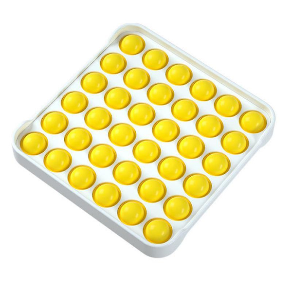 Firkantet Form Tryk Boble Simple Dimple Fidget Legetøj Yellow