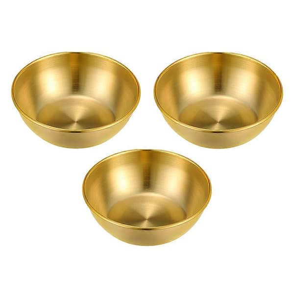 Funktionel dyppeskål i rustfrit stål, tilføjer elegance til din borddækning Golden 8X8X2.5CM