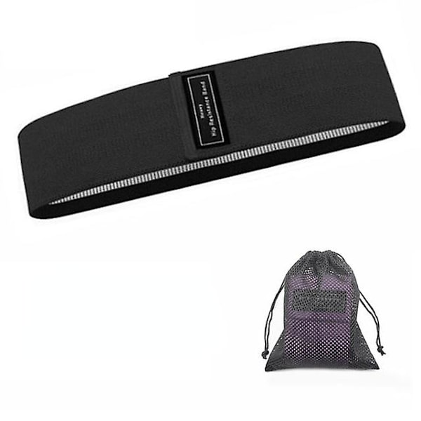 Fitness Booty Resistance Bands Träningsband i tyg Loop Band för rumpövningar för höfter, ben, lår och sätesmuskler Black 60 LBS