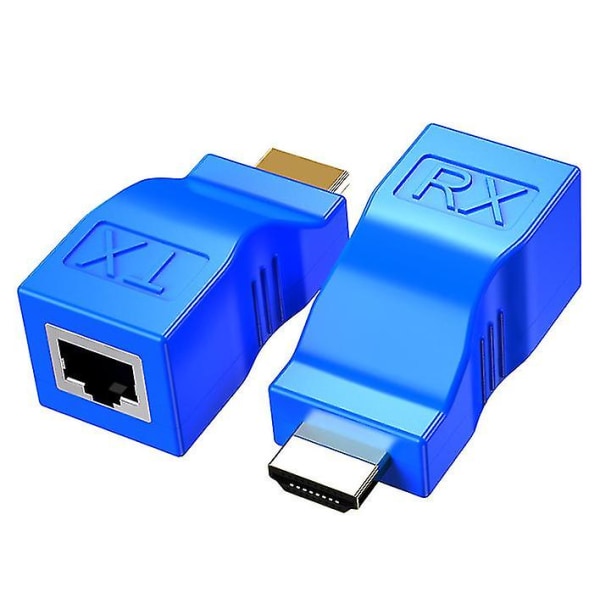 HDMI-forlænger, HDMI til rj45 signalforstærker transmitter, 30 meters transmissionsafstand