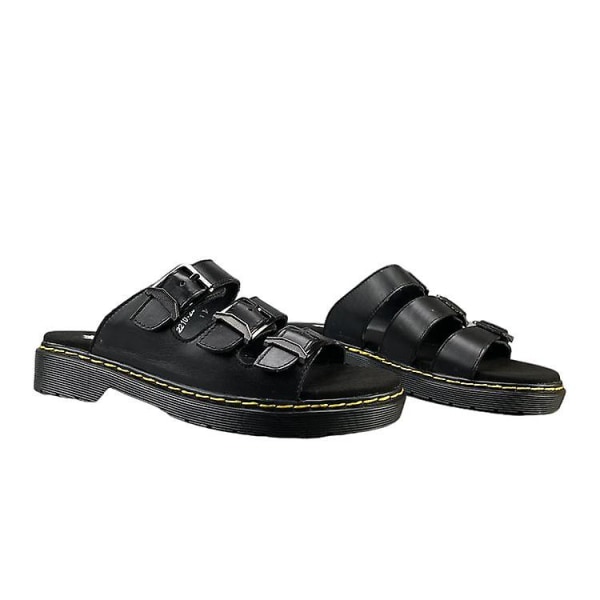 Herre Slip-on Sandaler i Koskind til Afslappet Brug Udendørs 39