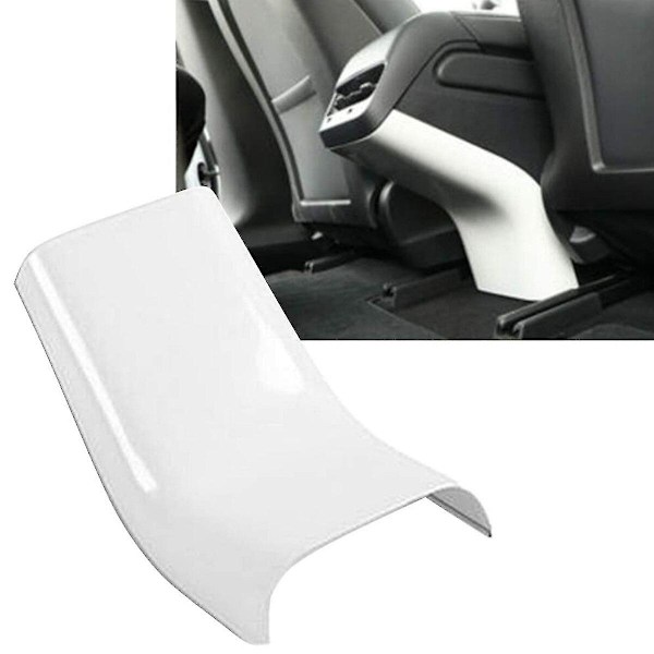 Matt kolfiber för Tesla Model 3 Y interiör armstöd box baksäte anti-spark skyddskåpa Model Y tillbehör White