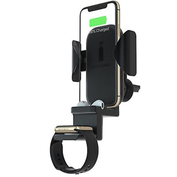 3-i-1 trådløs billader, for Apple iPhone, iWatch, AirPods