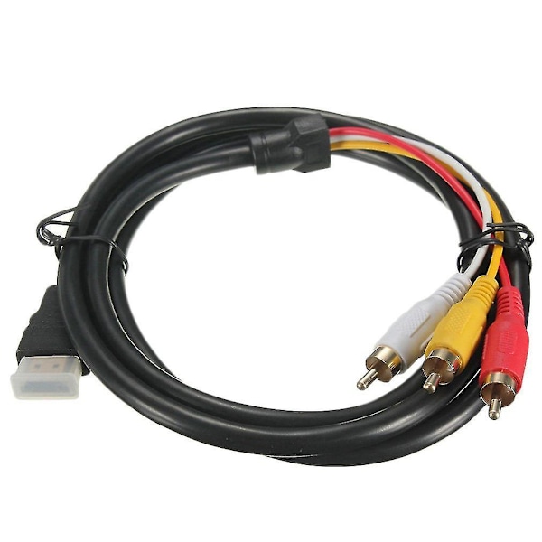1,5 meter 1080p HDTV HDMI hann til 3 RCA Audio Video AV Kabel Adapter