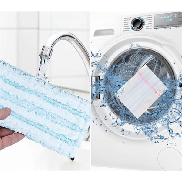 Moppöverdrag reservdelar kompatibla med Leifheit Profi XL Mini Duo / Profi XL Cotton Plus golvmoppar, mikrofibermopp