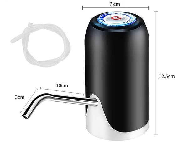 [LCS] Vattenflaskpump för fat Mini bärbar dispenser USB-laddning Automatisk elektrisk vattendispenser Dryckespump WhIte