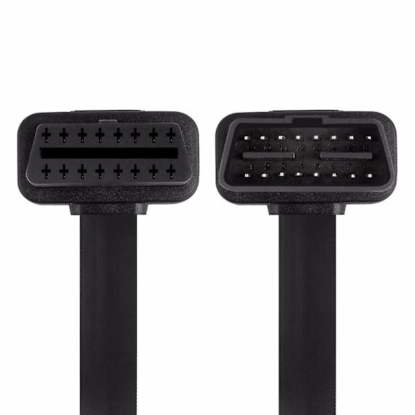 Obd2 Förlängningssladd 60cm 16pin Elm327 Hane Till Förlängningskabel Obd 2 Bil Diagnostisk Kabelkontakt Adapter