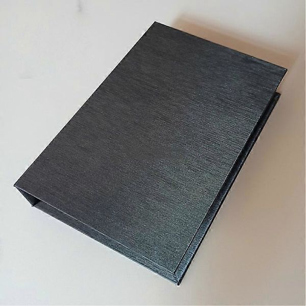 [LCS]Stack Book Full Cover Tygprover Kort Hållare Textil Material Bindningshylsa Prov Stack Bok Vik Display Pärm Dark Gray