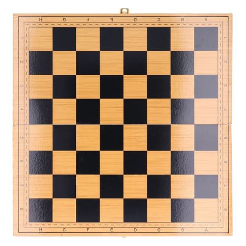 [LCS] Hopfällbart schackspel i trä 40 x 2,6 cm