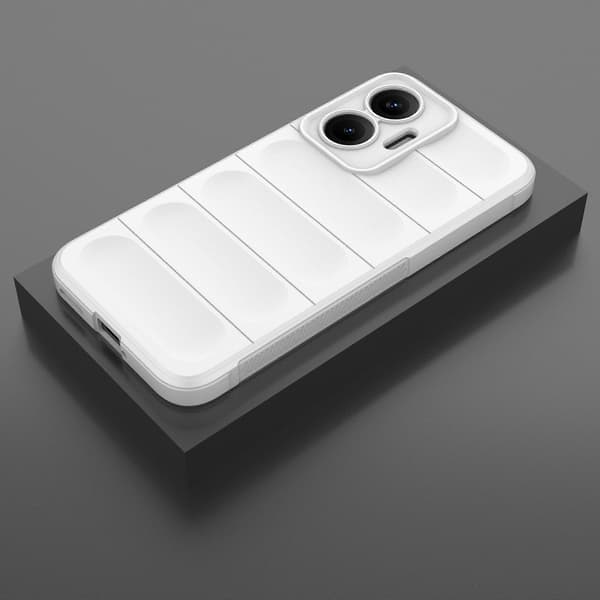 [LCS] For Xiaomi Poco F7 5G-deksel Anti-fall Mykt TPU Robust Telefonbakdeksel White