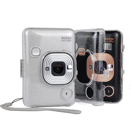 [LCS]Glansigt transparent stötsäkert skyddsfodral kompatibelt med Fujifilm Insta