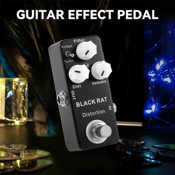 [LCS]Musta RAT Distortion Mini -kitaratehostepedaali black