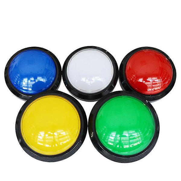 [LCS]Arkade Trykknapper 100mm Stor Trykknap LED Belyst med Mikroswitch Red